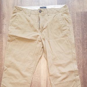 American Eagle Relaxed Straight 34x34 Khaki Pants